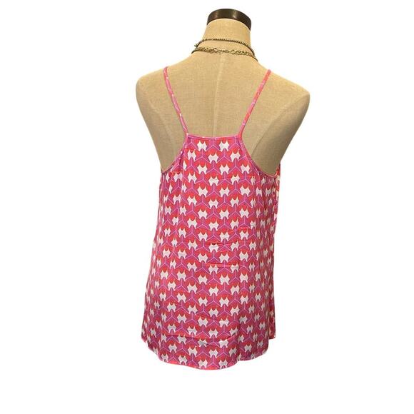 Banana Republic x Milly Collection Pink Orange Tank Top Shirt Women's size S - Picture 4 of 11